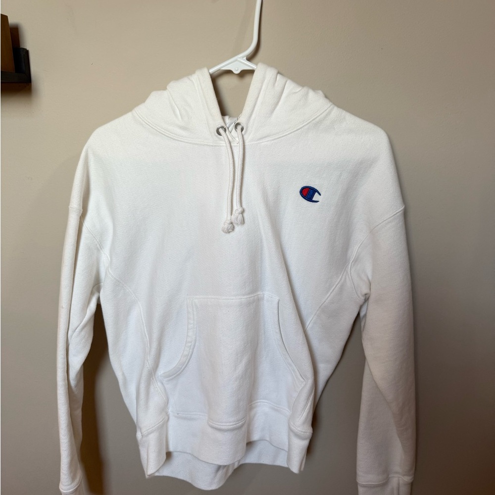 Champion White Pullover Hoodie